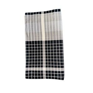 Cuddl Duds King Size 2 Pillow Cover Black White Plaid Pattern 20x36